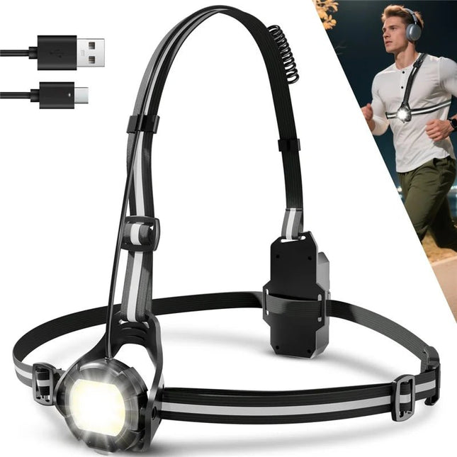 Brust-Warnlampe mit verstellbarem Winkel, 500 Lumen