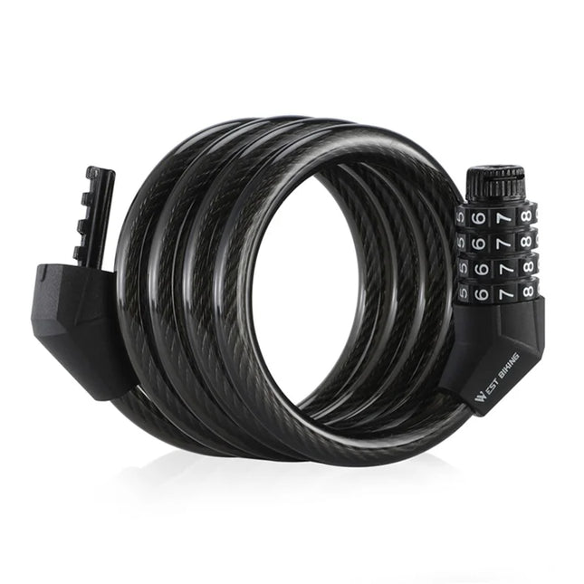 787 Steel Cable Bike Lock with 4-Digit Code Lock