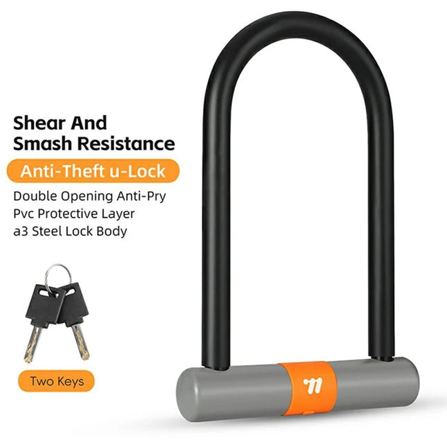 1473Antivol en forme de U de haute sécurité pour vélo de moto avec 2 clés
