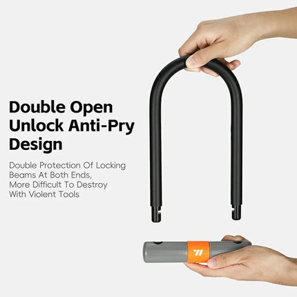 1473Antivol en forme de U de haute sécurité pour vélo de moto avec 2 clés