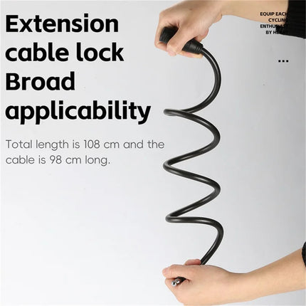 1205Câble en PVC pour vélo antivol épaissi pour VTT