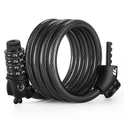 885C cable lock for bike with 4-digit combination for road bike mountain bike