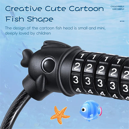 1292Câble antivol pour vélo avec combinaison à 4 chiffres pour vélo de route VTT