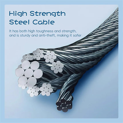 1292Câble antivol pour vélo avec combinaison à 4 chiffres pour vélo de route VTT