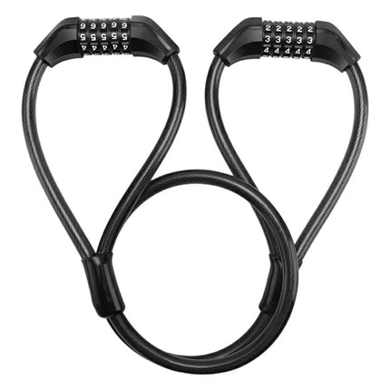 Verrou de vélo à câble à double tête