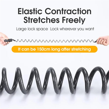 450 Antifurto per casco e bicicletta con codice a 4 cifre - Portatile