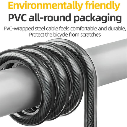 1719 Cabo antirroubo para bicicleta de estrada e BTT com código de acesso