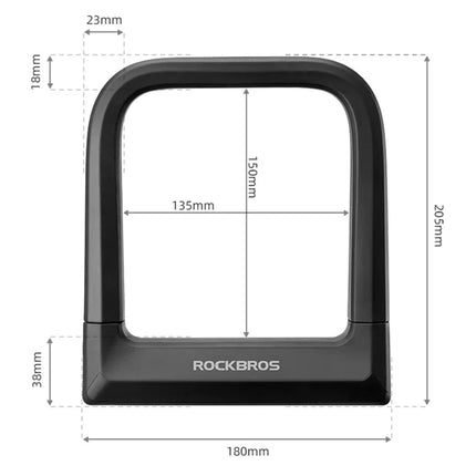 2472Antivol de vélo et moto ROCKBROS Haute Sécurité en Acier Allié