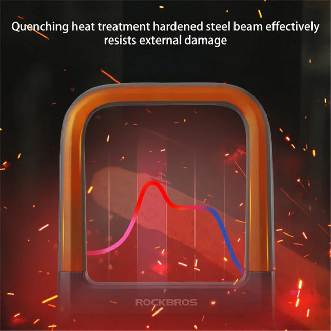 2472Antivol de vélo et moto ROCKBROS Haute Sécurité en Acier Allié