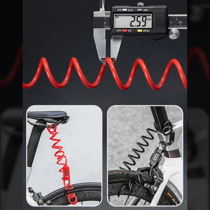 2187 Cadenas con código con cable de resorte Antirrobo de acero