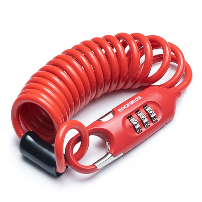 2189Cadenas con código con cable de resorte Candado de acero inoxidable