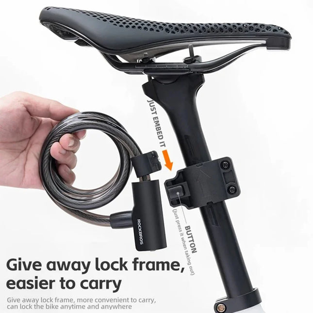 2216Cadenas de vélo antivol en acier, câble en spirale