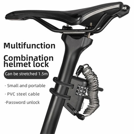 2284Cadenas à câble pour casque de moto, poussette et bagages