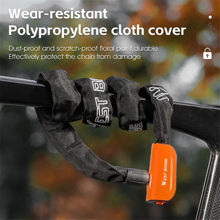 1261 Cadena antirrobo para bicicleta - Naranja