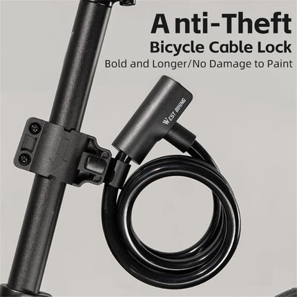 Lacăt antifurt extensibil pentru bicicletă din oțel
