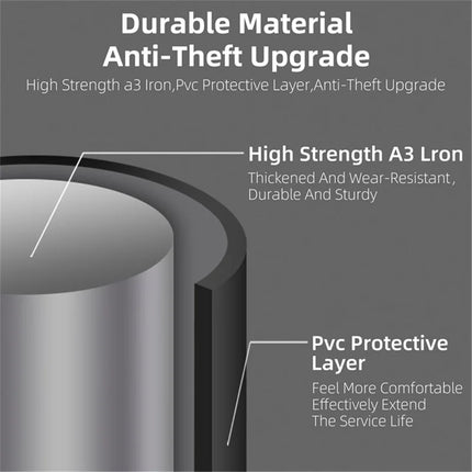 594Antivol pour vélo en forme de U avec support de montage robuste