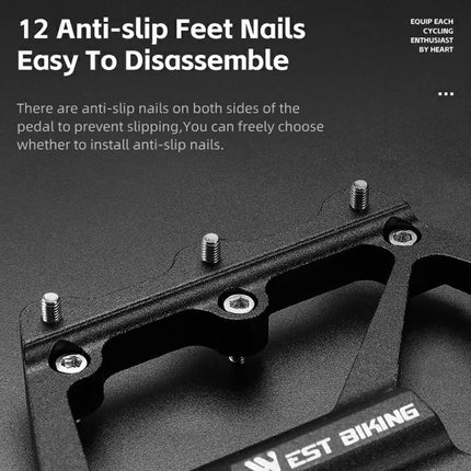 681 Pedali per bicicletta in lega di alluminio leggero a 3 cuscinetti - Viola