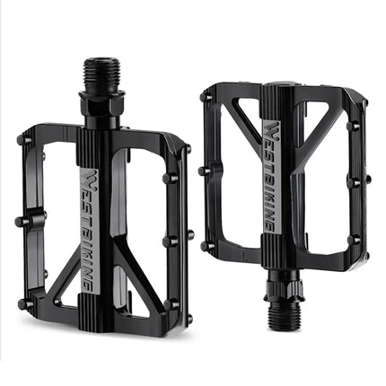 383Pédales WEST BIKING YP0802126 VTT alu, triple roulement, antidérapantes