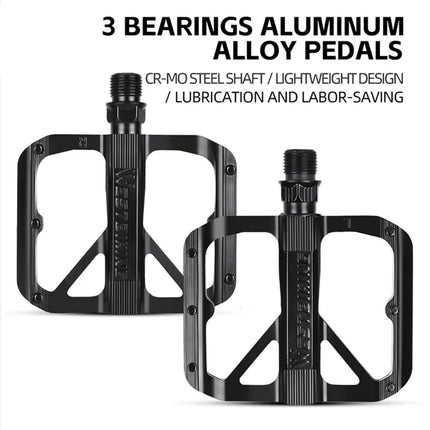 383Pédales WEST BIKING YP0802126 VTT alu, triple roulement, antidérapantes