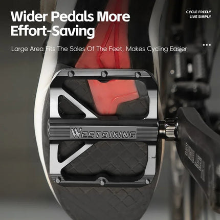 383Pédales WEST BIKING YP0802126 VTT alu, triple roulement, antidérapantes