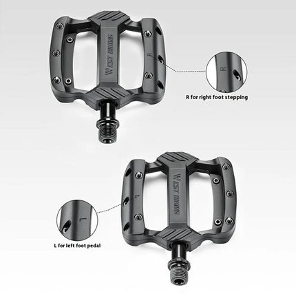 Pédales de vélo anti-glisse à roulements triples accessoires