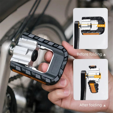 1311 Pedali per bicicletta pieghevoli leggeri a sgancio rapido in lega di alluminio