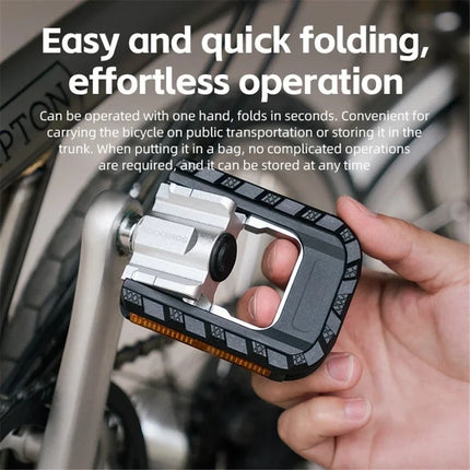 1311 Pedali per bicicletta pieghevoli leggeri a sgancio rapido in lega di alluminio