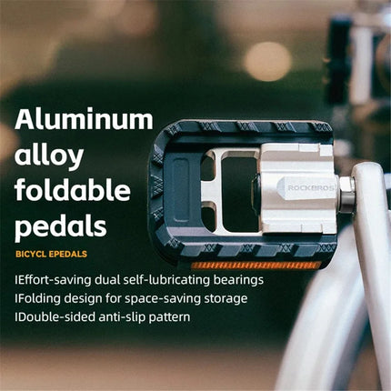 1311 Pedali per bicicletta pieghevoli leggeri a sgancio rapido in lega di alluminio