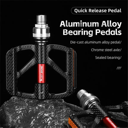 1797Pedal de aleación de aluminio de liberación rápida con 3 rodamientos