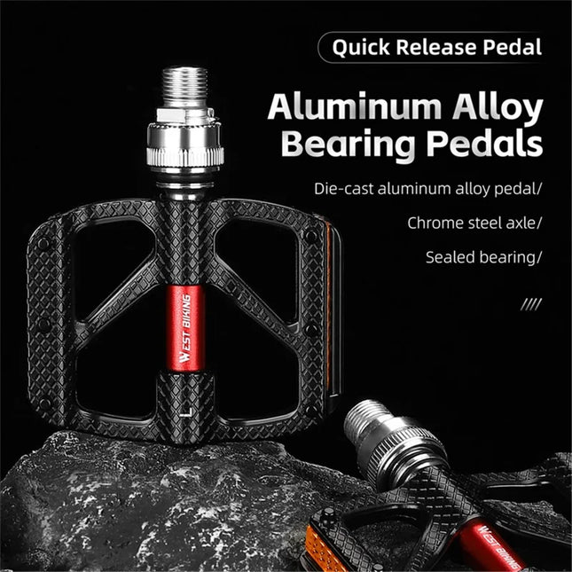 1797Pedal de aleación de aluminio de liberación rápida con 3 rodamientos