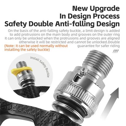 1797Pedal de aleación de aluminio de liberación rápida con 3 rodamientos