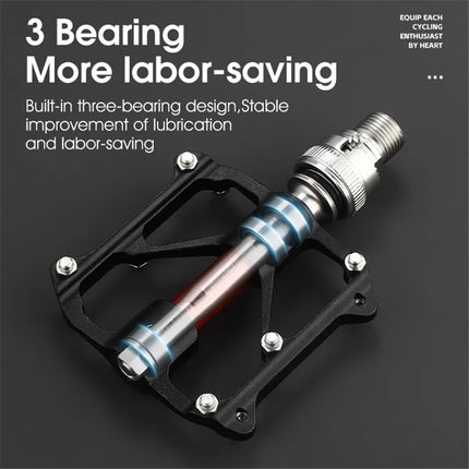 1207 Pedali per Bicicletta 3 cuscinetti Lega di Alluminio MTB
