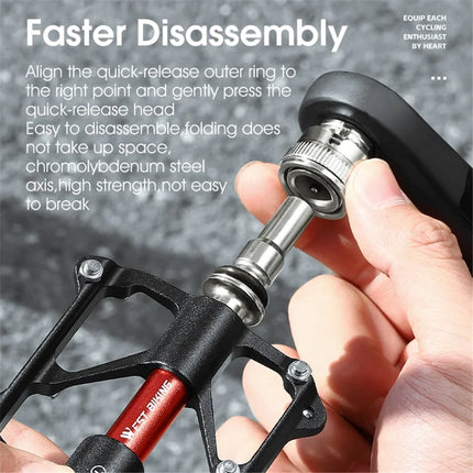 1207 Pedali per Bicicletta 3 cuscinetti Lega di Alluminio MTB