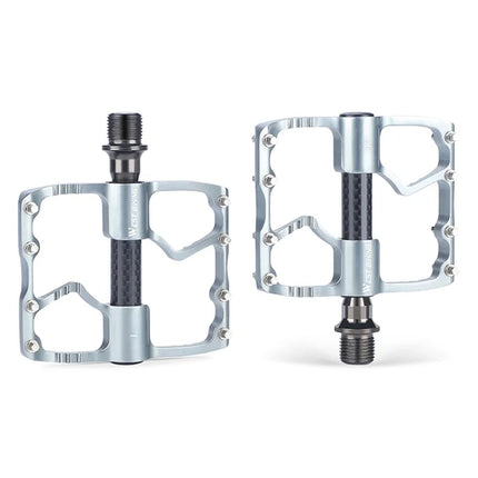 669 Non-slip pedals in aluminum alloy + carbon fiber