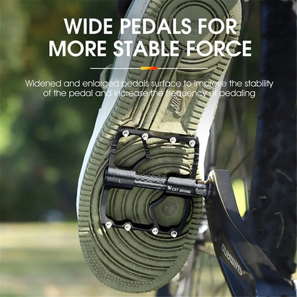 669 Non-slip pedals in aluminum alloy + carbon fiber