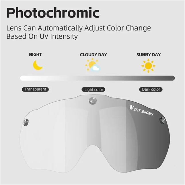 466 EPS foam bicycle helmet with photochromic lens