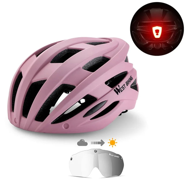 1347 Casco da ciclismo con lenti fotocromatiche eu posteriore