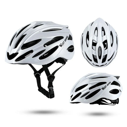 1780 Casco da ciclismo graduato con imbottitura ammortizzante MTB - Bianco+Nero