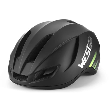 1368 Casco da bici leggero con luce posteriore a LED - Nero