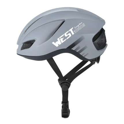Casco da bici leggero con luce posteriore a LED - Grigio