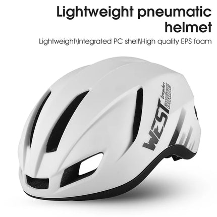 1338Casque de vélo léger avec éclairage arrière LED - Bleu