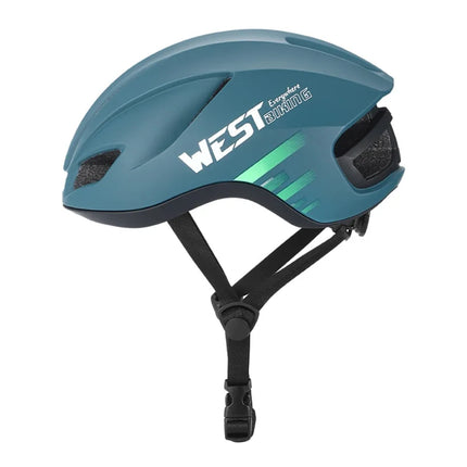 955 Lightweight Bicycle Helmet with LED Rear Light - White