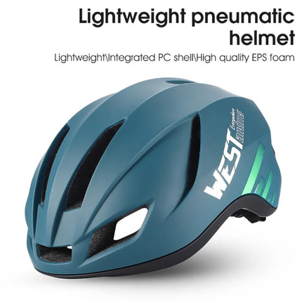 955 Lightweight Bicycle Helmet with LED Rear Light - White