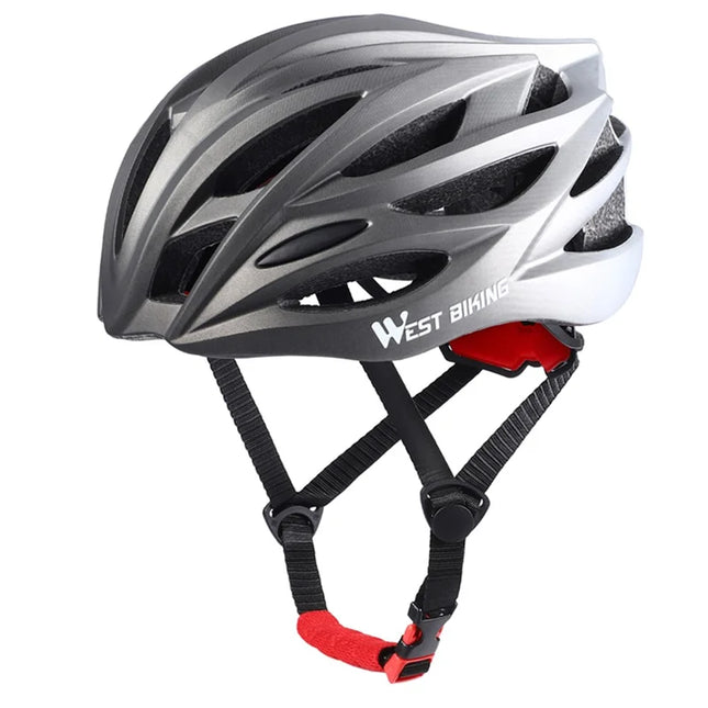 783 Casco da ciclismo sfumato con protezione per la testa PC+EPS traspirante - Grigio