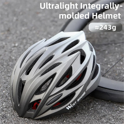 783 Casco da ciclismo sfumato con protezione per la testa PC+EPS traspirante - Grigio