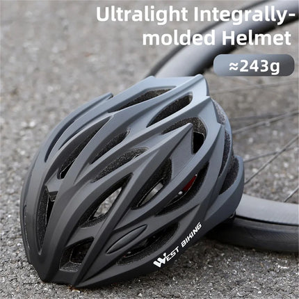 57Casque de cyclisme dégradé avec protection de la tête PC+EPS respirant - Noir