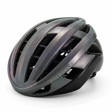 821 Cycling helmet with head protection in PC+EPS - Glossy/Gray