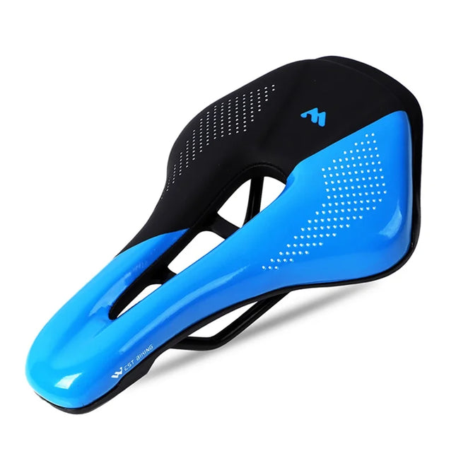 1834 Breathable Bike Saddle Soft Padded Cushion for Road Bike - Blue