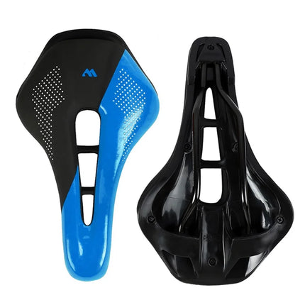 1834 Breathable Bike Saddle Soft Padded Cushion for Road Bike - Blue