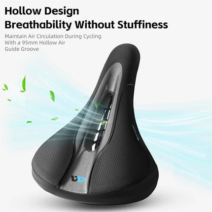 784Selle de vélo creux à absorption des chocs - Style élargi